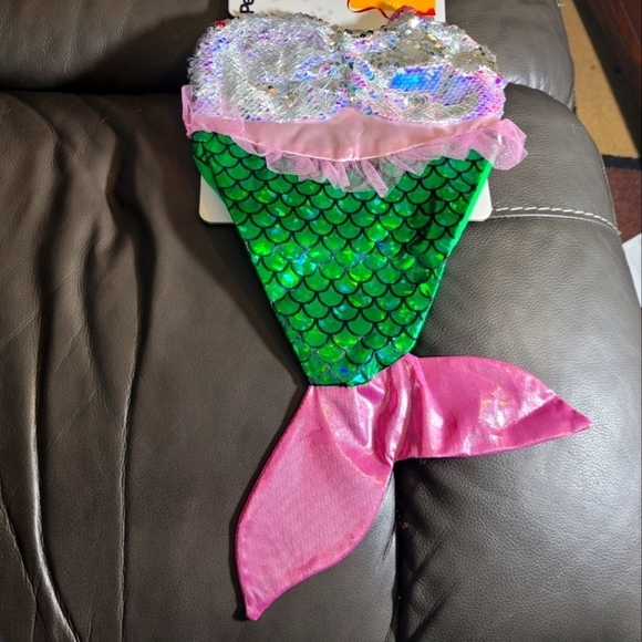 PETSHOPPE M/L 20-35lbs dog MERMAID COSTUME sequin Halloween dress - Picture 7 of 7